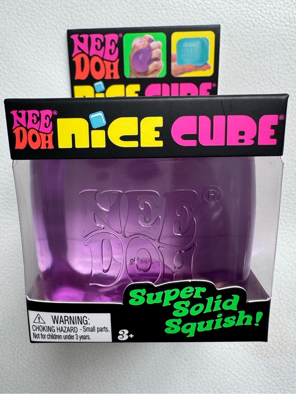NeeDoh Nice Cube Purple Squishy Fidget Toy TikTok Viral NEW SHIPS TODAY!